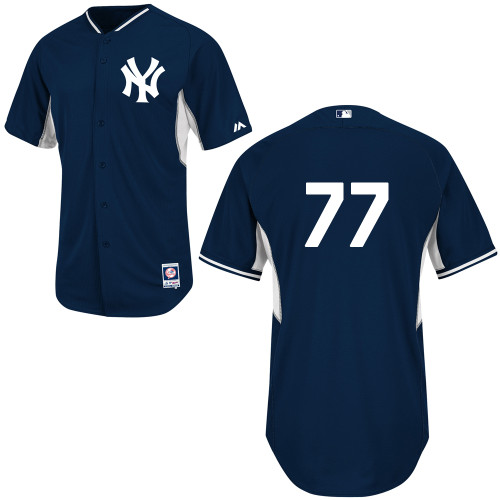 Mason Williams #77 MLB Jersey-New York Yankees Men's Authentic Navy Cool Base BP Baseball Jersey - Click Image to Close